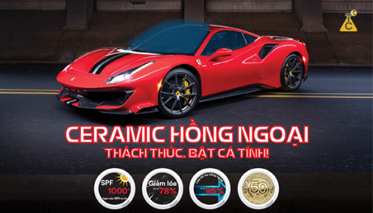 Phim Ceramic IR giải quyết triệt để các vấn đề của khách hàng