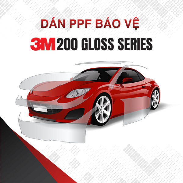 Dán phim 3M PPF 200 Gloss Series bảo vệ xe toàn diện