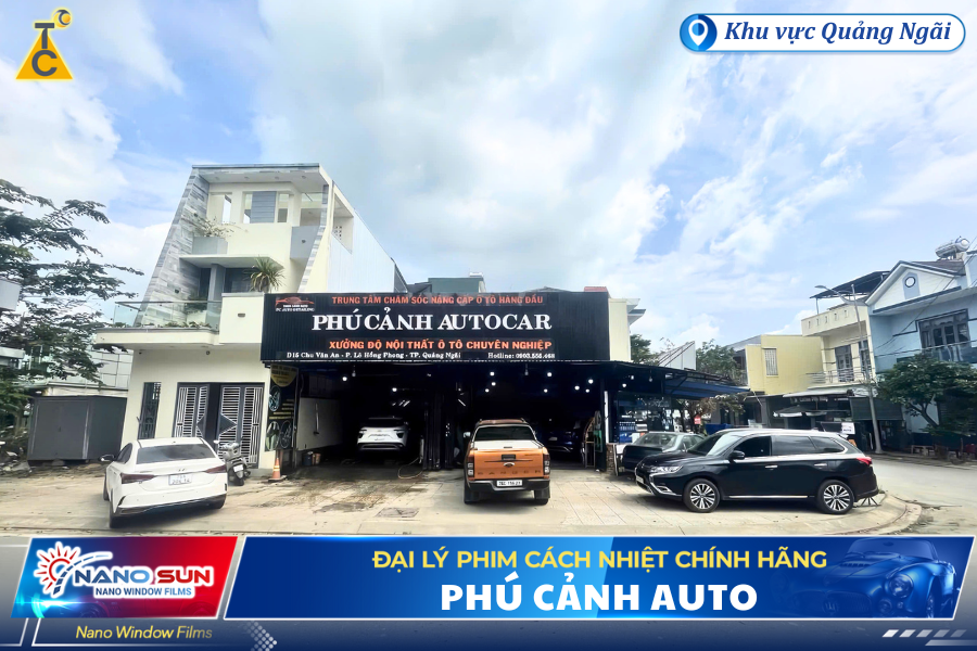 Đại lý Phú Cảnh Auto chuyên dán phim cách nhiệt Nano Sun