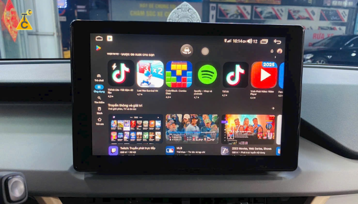Giải trí đa phương tiện trên màn hình Winca