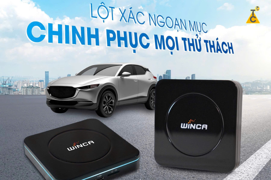 Android Box Winca kết nối với màn hình zin ô tô