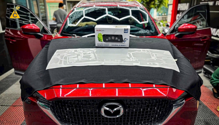 Lắp màn hình Mazda S300+ Winca cho Mazda
