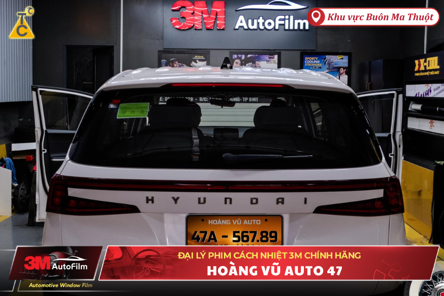 Dán phim cách nhiệt 3M Crystalline cho Hyundai Custin