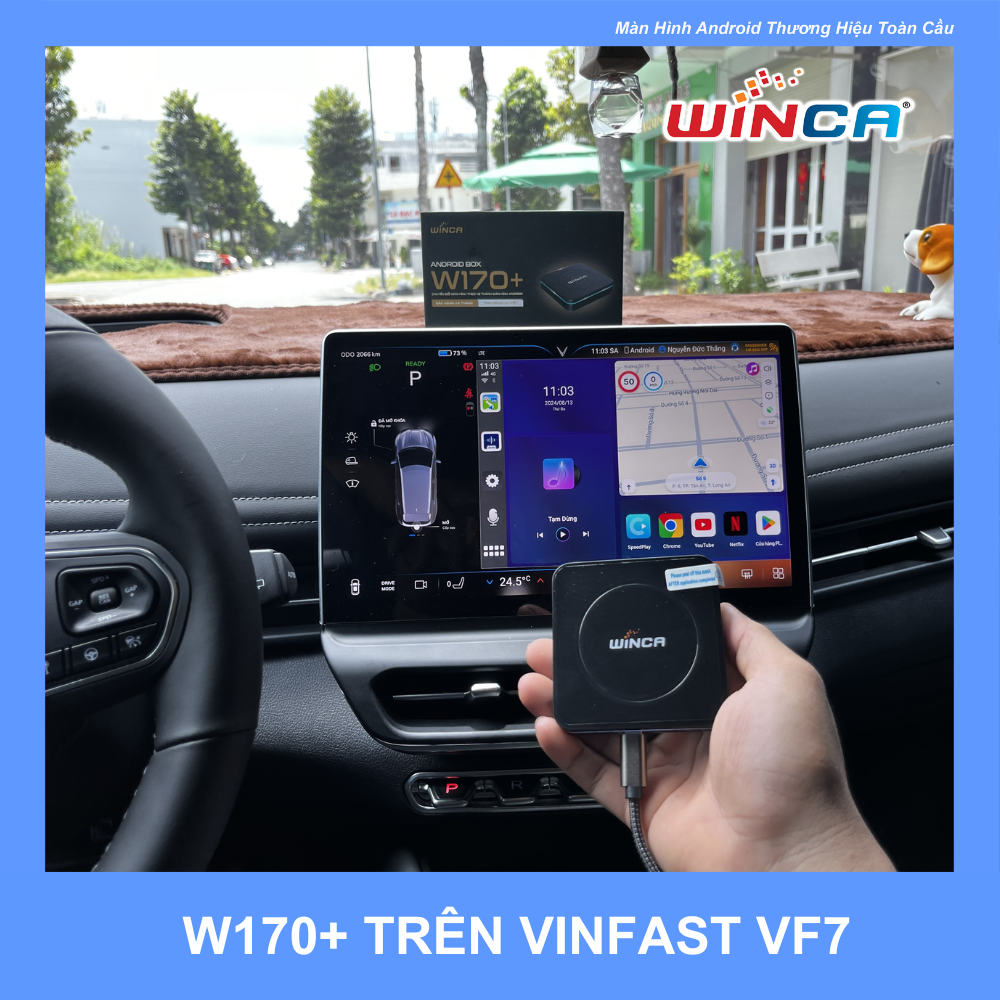 Nâng cấp VinFast VF7 với Android Box W170+