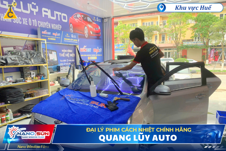 Đại lý Quang Lũy Auto chuyên dán phim cách nhiệt Nano Sun