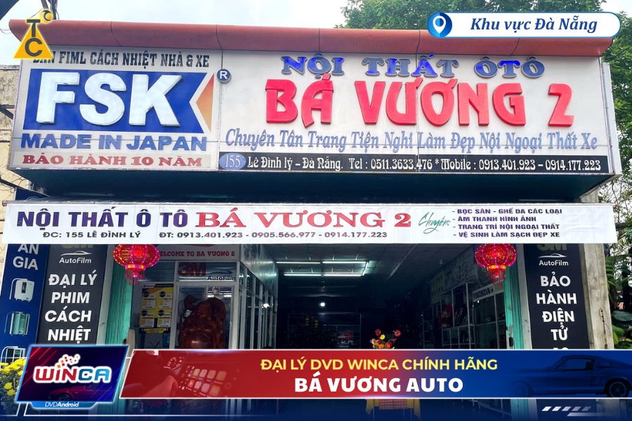 Đại lý Bá Vương Auto chuyên lắp đặt màn hình android Winca