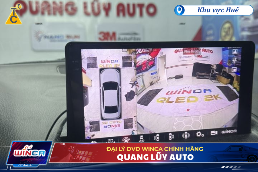Lắp màn hình Winca chính hãng tại Quang Lũy Auto Huế