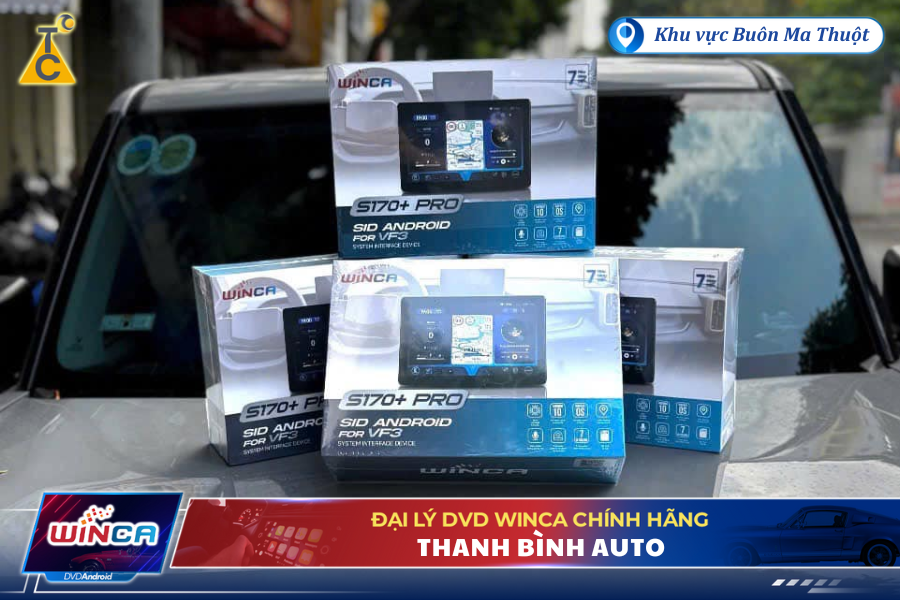 Đại lý Thanh Bình Auto BMT chuyên lắp đặt màn hình android Winca