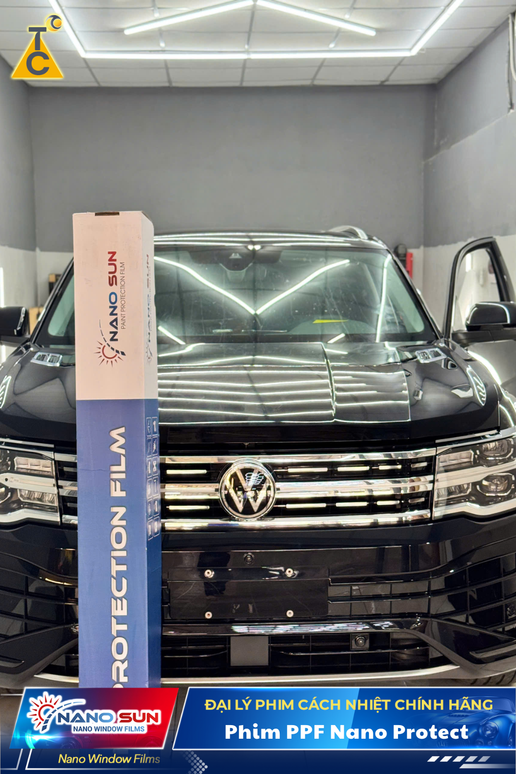 Dán phim bảo vệ sơn PPF Nano Protect cho Volkswagen Teramont