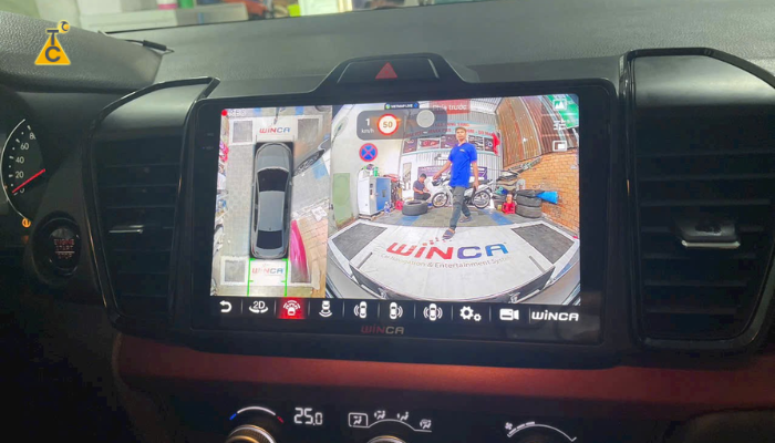 Màn hình Winca S170+ QLED 2K tích hợp camera hỗ trợ lái xe