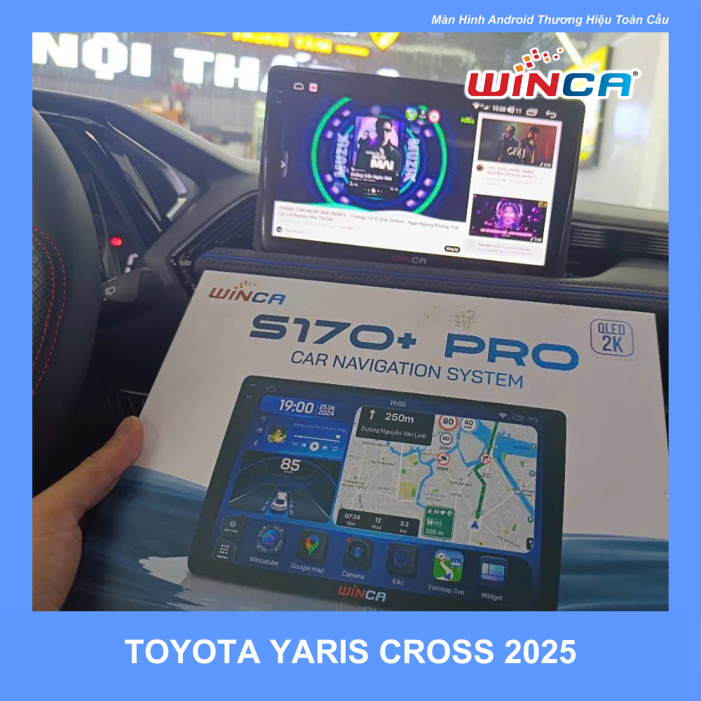 Lắp đặt màn hình Winca S170+ QLED 2K PRO cho Toyota Yaris Cross