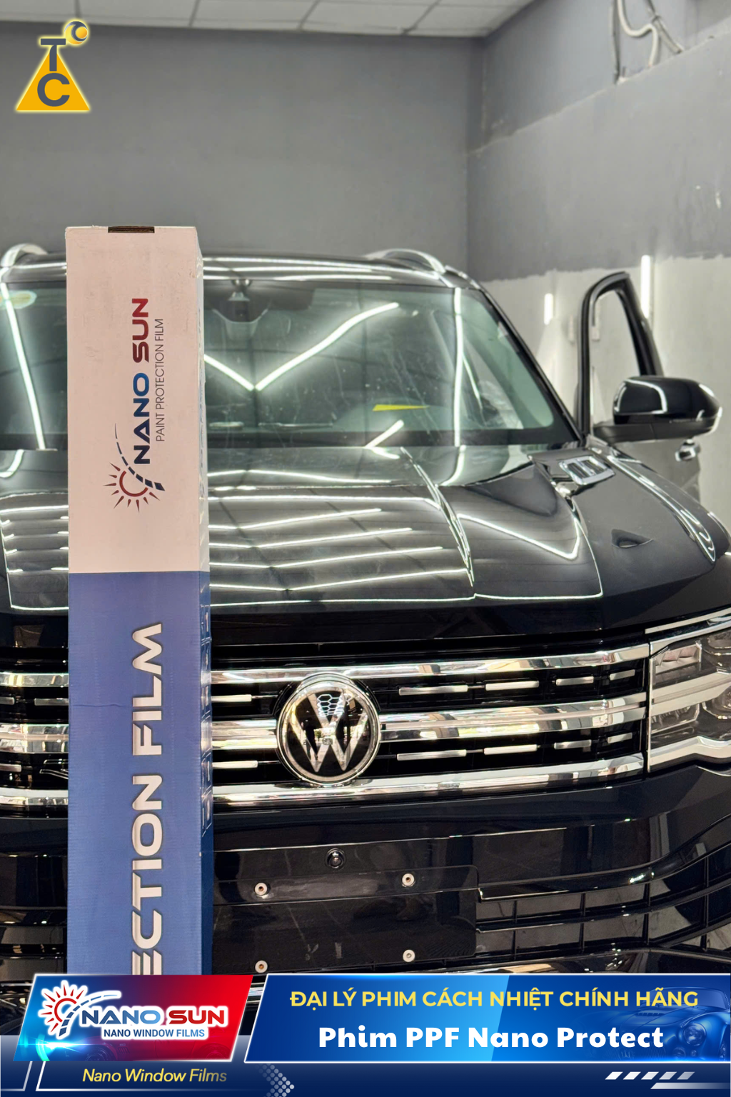 Dán phim bảo vệ sơn PPF Nano Protect cho Volkswagen Teramont