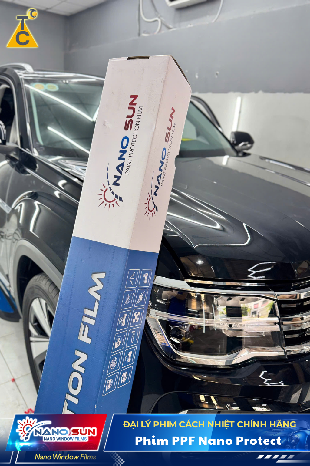 Dán phim bảo vệ sơn PPF Nano Protect cho Volkswagen Teramont