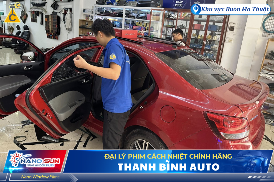 Đại lý dán phim cách nhiệt Nano Sun tại Đắk Lắk: Thanh Bình Auto