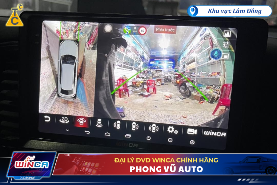 Địa chỉ lắp màn hình Winca chính thức tại Lâm Đồng: Phong Vũ Auto