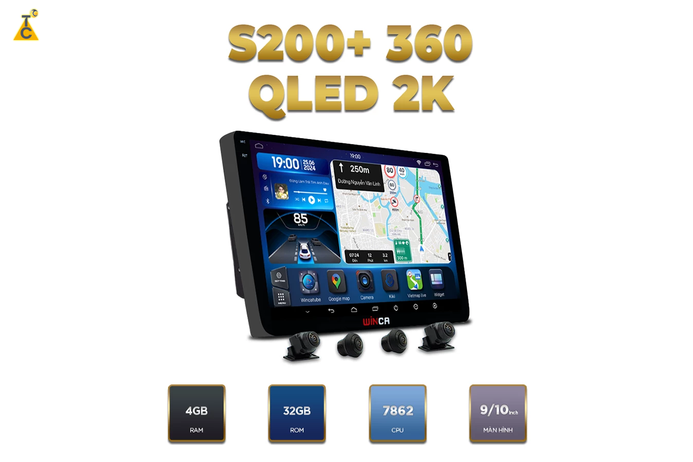 Thông số kỹ thuật của Winca S200+ PRO QLED 2K 360