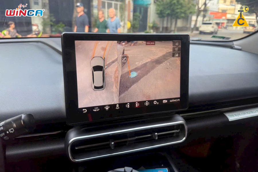 Hiển thị camera lùi & cảnh báo an toàn