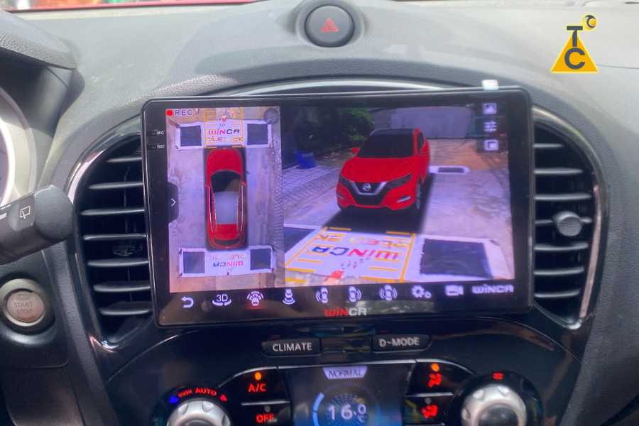 Tích hợp camera 360 quan sát toàn xe