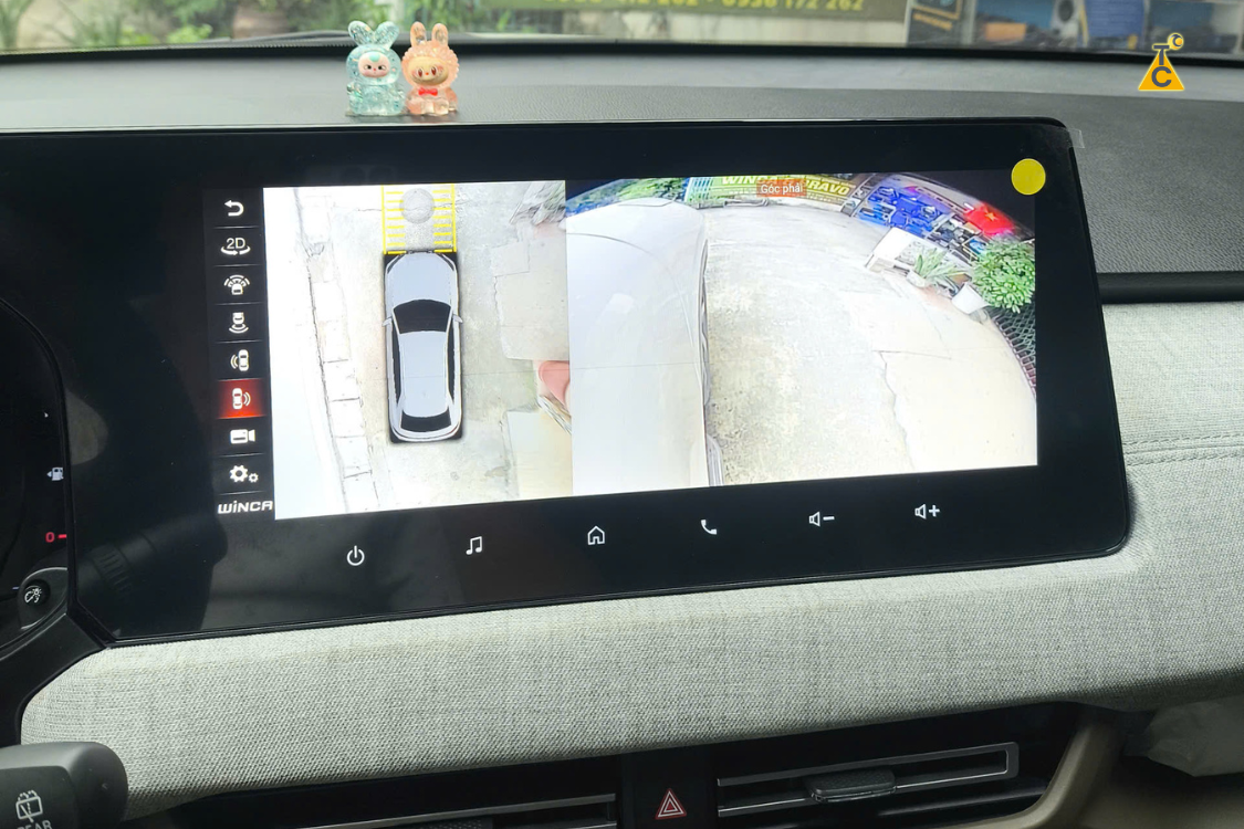 Hỗ trợ Camera lùi siêu nét