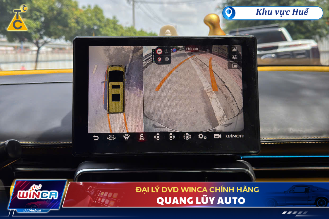 Hiển thị camera lùi & cảnh báo an toàn