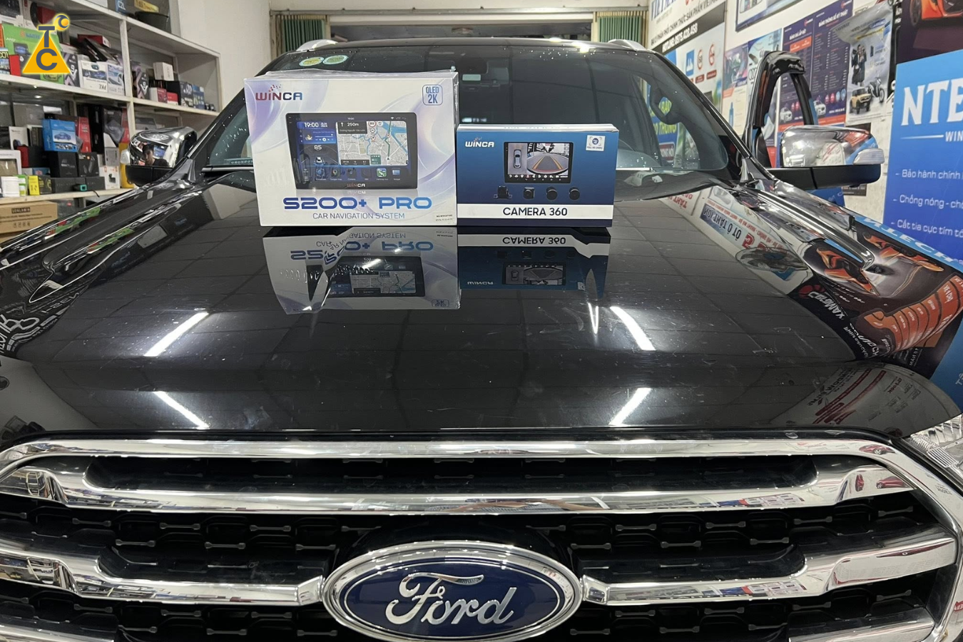 Màn hình Android S200+ PRO QLED 2K 360 cho Ford Everest