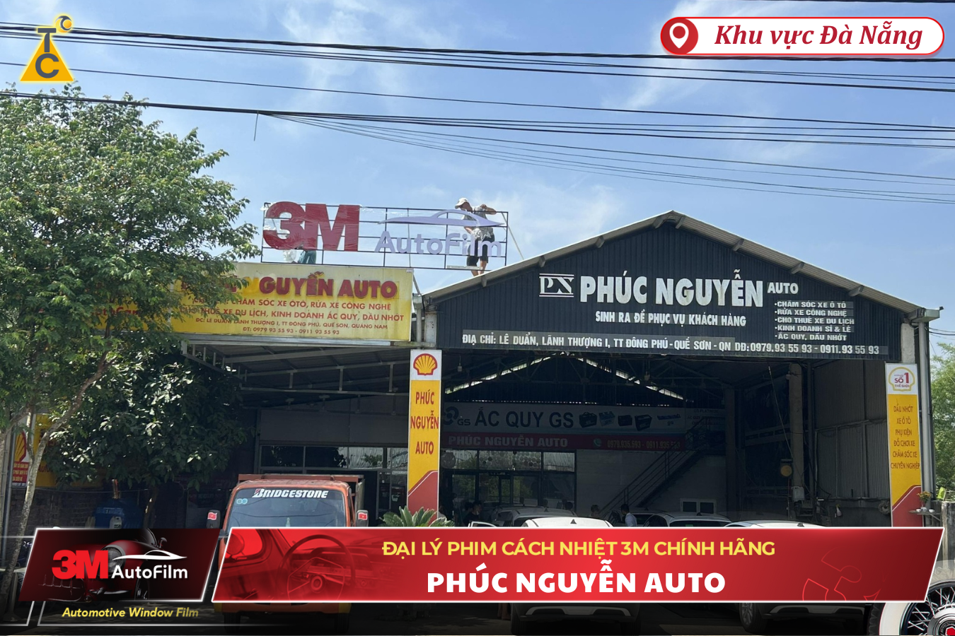 Phúc Nguyễn Auto - Đại lý Dán phim Cách nhiệt 3M và Nanosun chính hãng tại Quế Sơn
