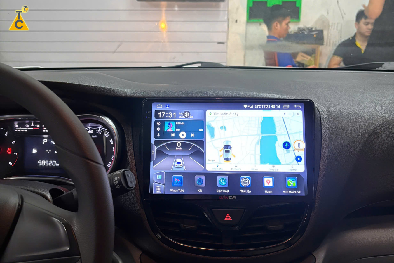 Lắp màn hình Android S170+ QLED 2K cho VinFast Fadil tại Thanh Bình Auto