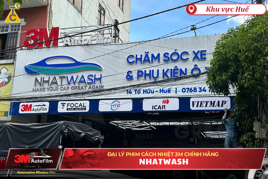 Nhatwash - Địa chỉ dán phim cách nhiệt uy tín tại 3M