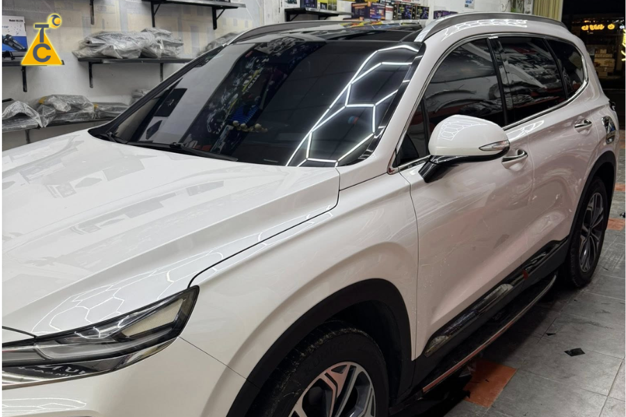 Dán phim cách nhiệt 3M cho Hyundai Santafe tại Hưng Auto nâng tầm trải nghiệm SUV chuẩn cao cấp
