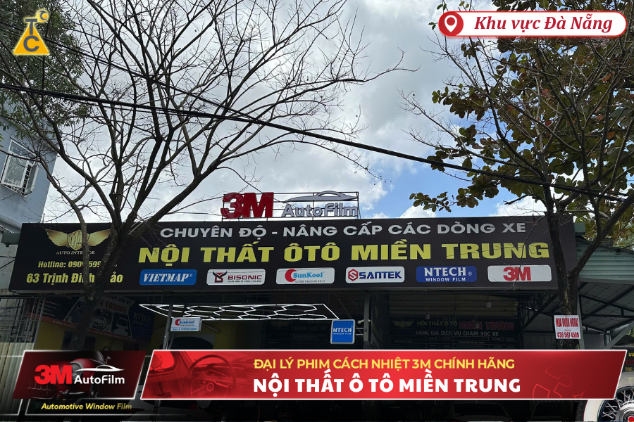 Dán phim cách nhiệt 3M tại Đà Nẵng | Nội thất Ô Tô miền Trung chính thức trở thành Đại lý 3M