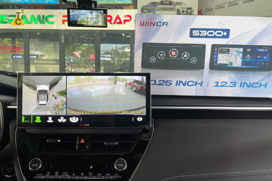 Nâng cấp trải nghiệm lái xe thông minh cùng màn hình Android Winca S300+ 12.3 Inch 2K