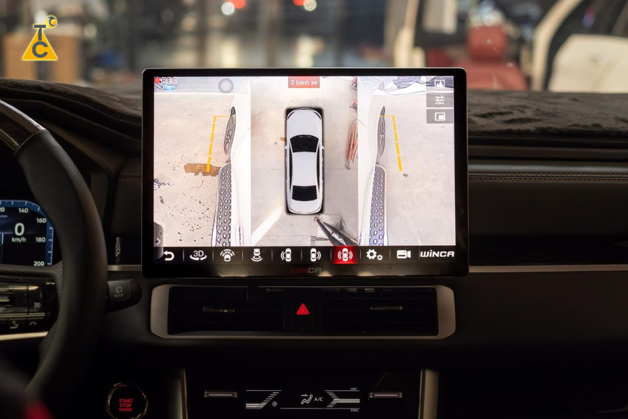 Lắp màn hình Android cho Xpander 2026 tích hợp camera 360