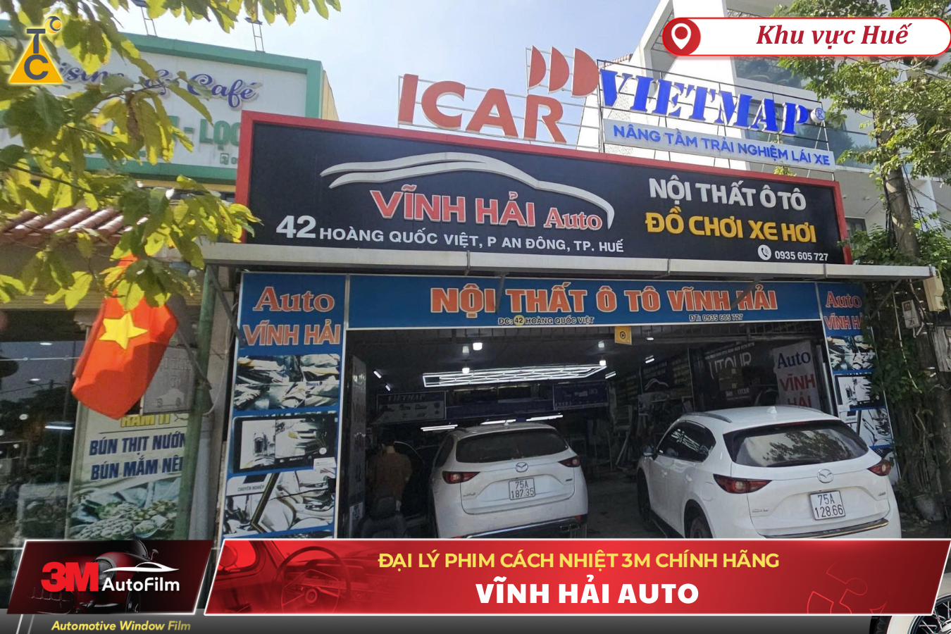 Vĩnh Hải Auto - Địa chỉ dán phim cách nhiệt 3M uy tín tại Huế