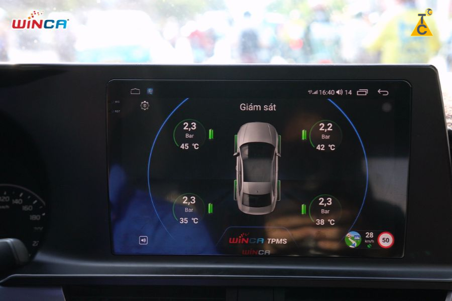 Áp suất lốp A500