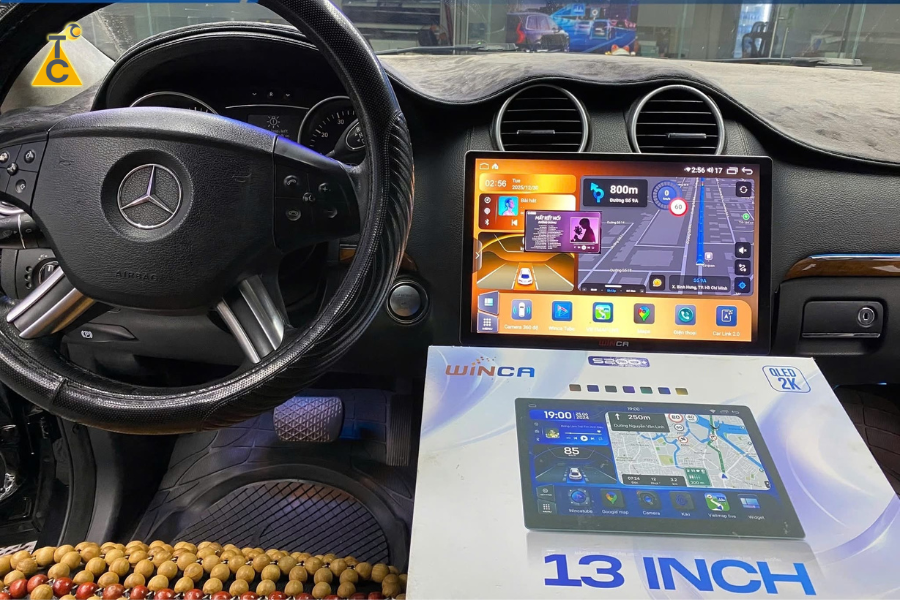 Nâng cấp màn hình Android S200+ PRO 13 Inch 2K cho Mercedes GLE 450 4Matic