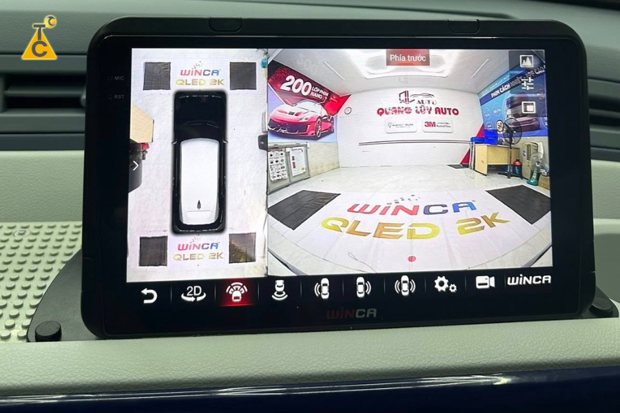 Hệ thống camera 360 trên Màn hình Android ô tô Wuling Mini EV