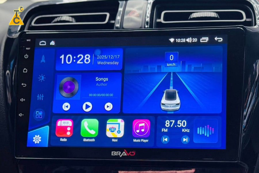 Màn hình Bravo B10 Lite cho Mitsubishi Attrage – Sự kết hợp hoàn hảo giữa công nghệ và sự thực dụng