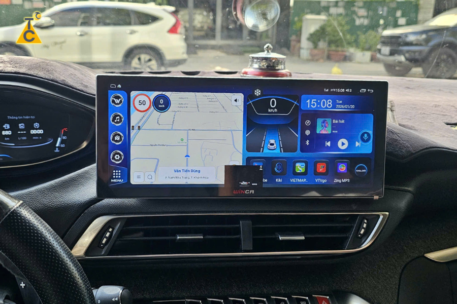 Lắp màn hình Android cho xe New Peugeot 5008 AL với Winca S300+