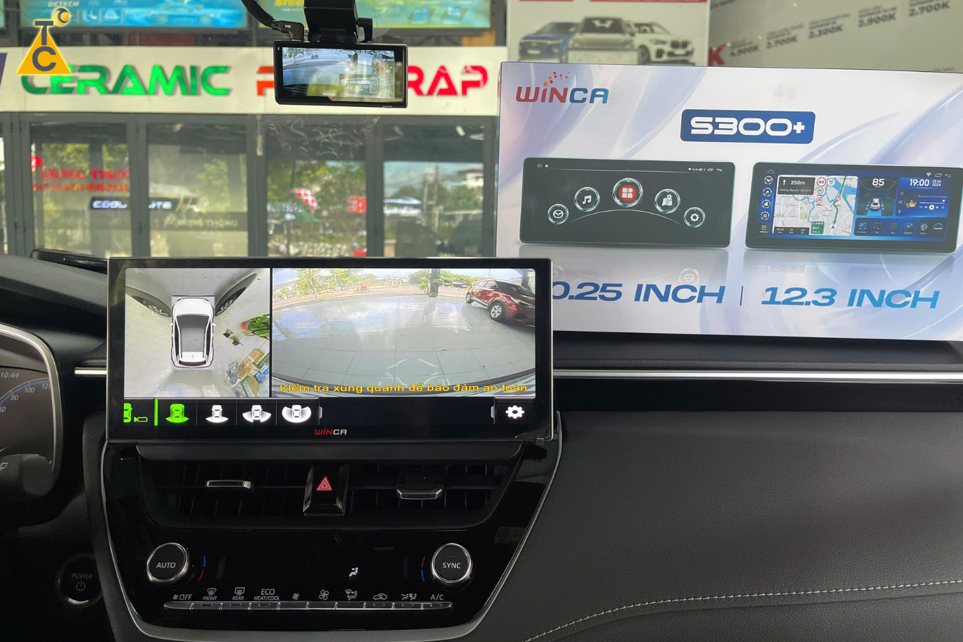 Tích hợp Camera hành trình, Camera lùi góc rộng và Camera 360 độ